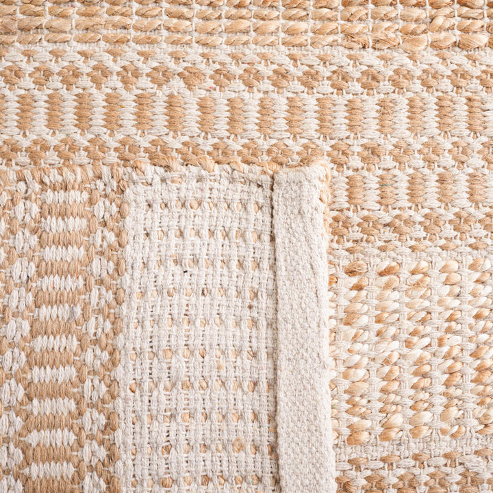 Sorrell Geometric Flatweave Ivory/Natural Area Rug Laurel Foundry Modern Farmhouse® Rug Size: Square 6'6"