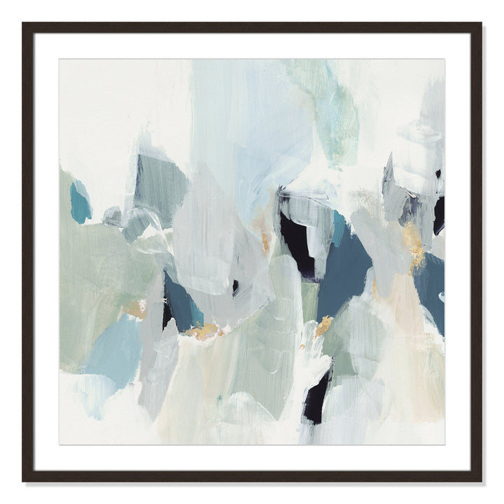 Little Talks II by Isabelle Z - Picture Frame Print on Canvas Casa Fine Arts Size: 32" H x 32" W x 1.25" D Format: Walnut Picture Framed Paper