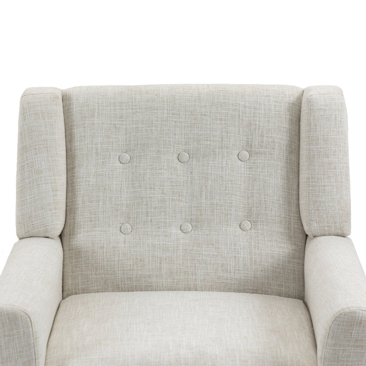 Jaqueze 28.6'' Wide Armchair George Oliver Fabric: Beige Linen Blend