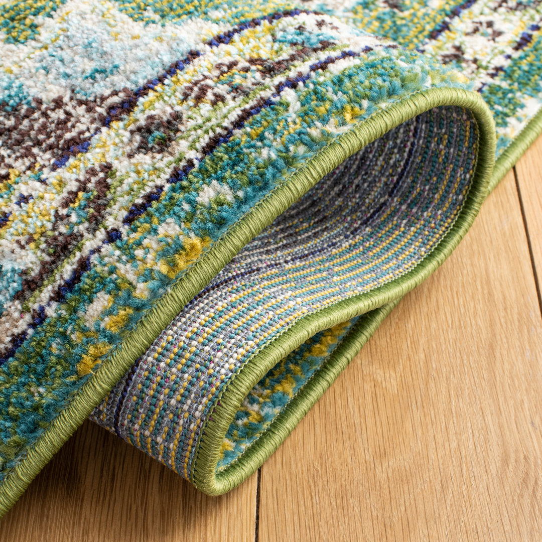 Shanna Oriental Green Area Rug Mistana™ Rug Size: Runner 2'2" x 12'