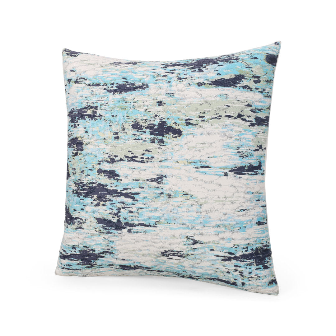Jordana Square Pillow Cover & Insert Le Pouf Color: Teal