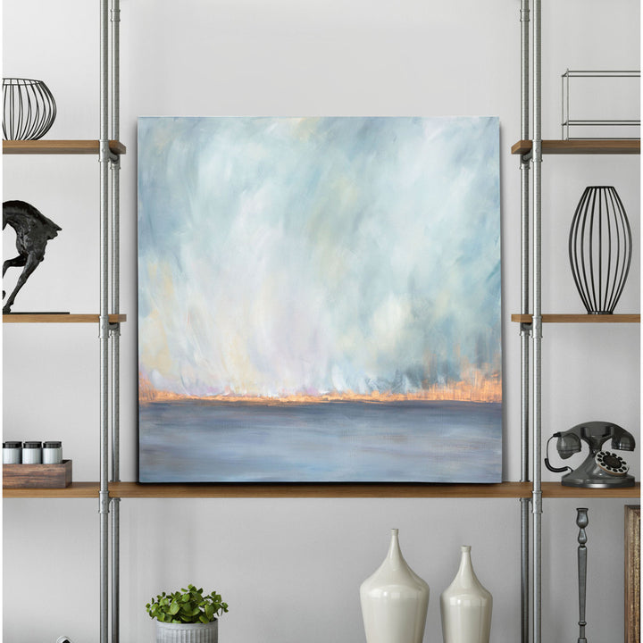 Journey Softly' Painting Highland Dunes Size: 40" H x 40" W x 1.5" D Format: Wrapped Canvas