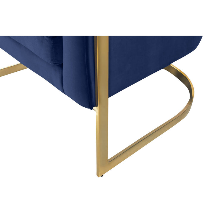 Barnicle 30" Wide Velvet Barrel Chair Everly Quinn Body Fabric: Navy Velvet