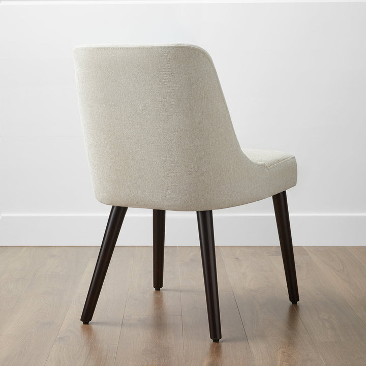 Brently Upholstered Dining Chair (Set of 2) Wade Logan® Upholstery Color: Cream