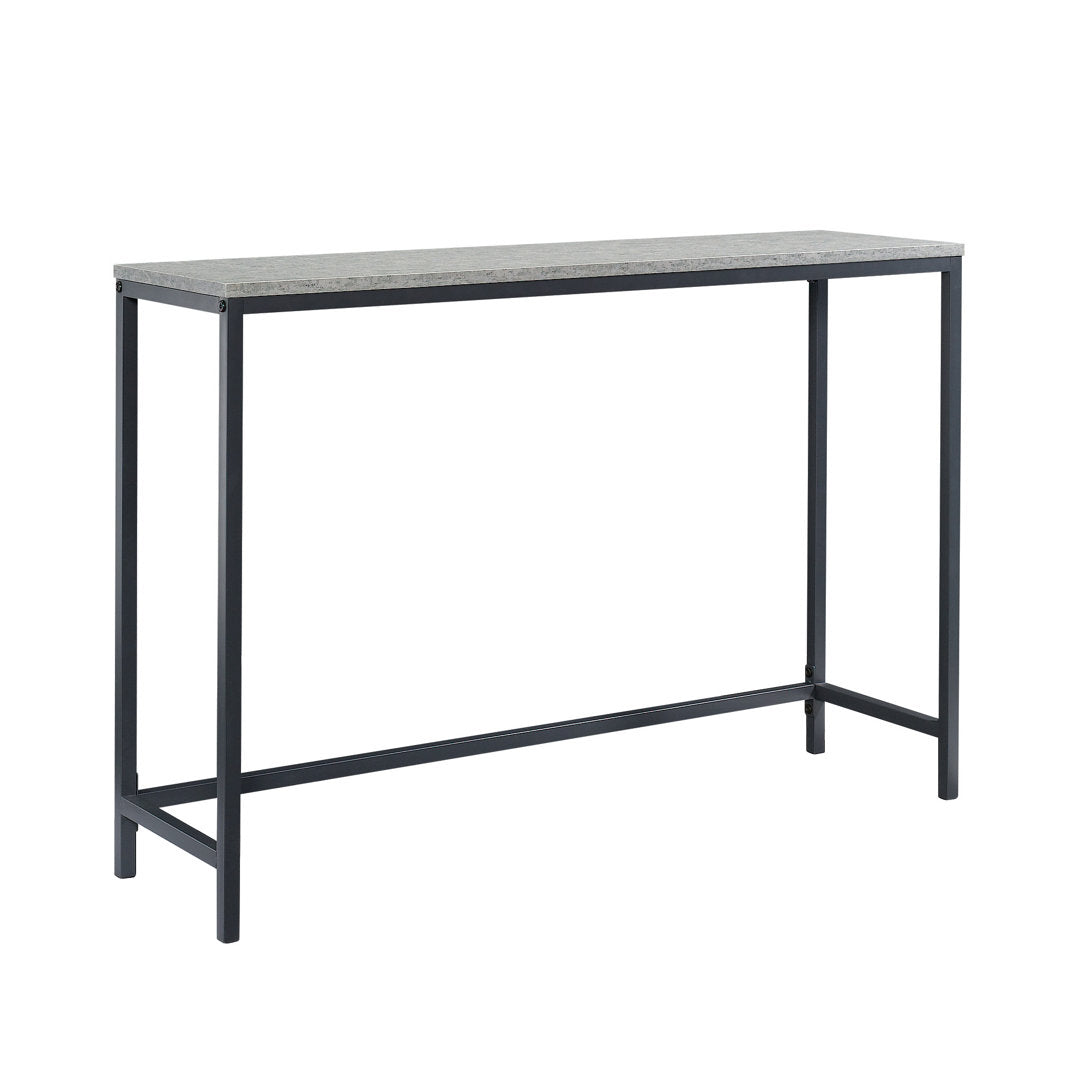 Arturs 41.5" Console Table 17 Stories Table Top Color: Faux Concrete