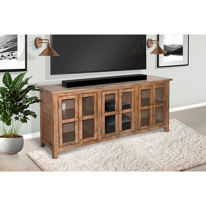 Shweta TV Stand for TVs up to 78" Beachcrest Home™ Color: Buckskin