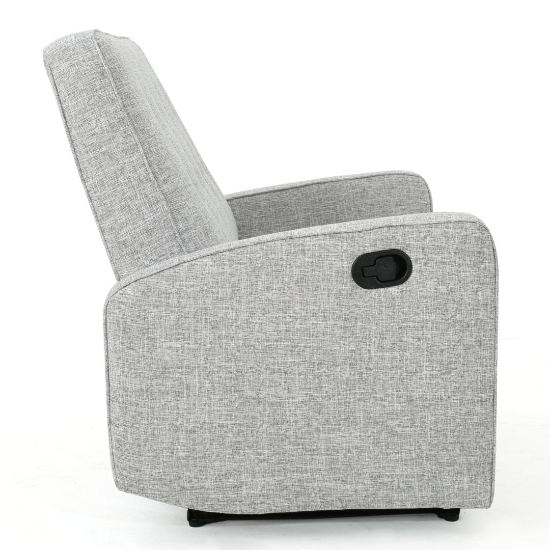 Lieb 47" Wide Manual Standard Recliner Ivy Bronx Fabric: Light Gray Polyester