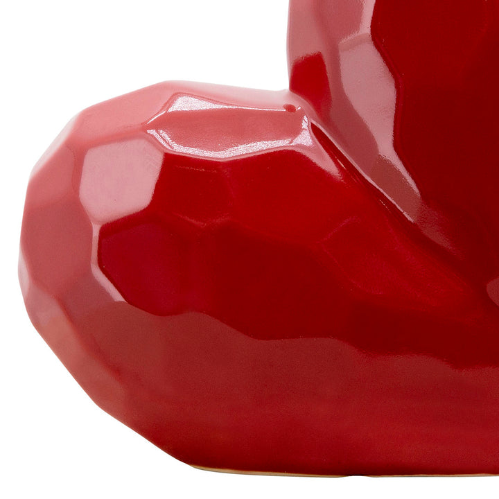 Modern Heart Novelty Sculpture Etta Avenue™ Teen Size: 8" H x 3" W x 8" D Finish: Red