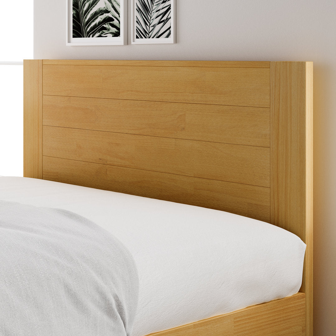 Kira Solid Wood Platform Bed Union Rustic Color: Light Natural Wood Size: Twin