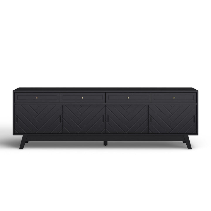 Anja 79'' Media Console AllModern Color: Black