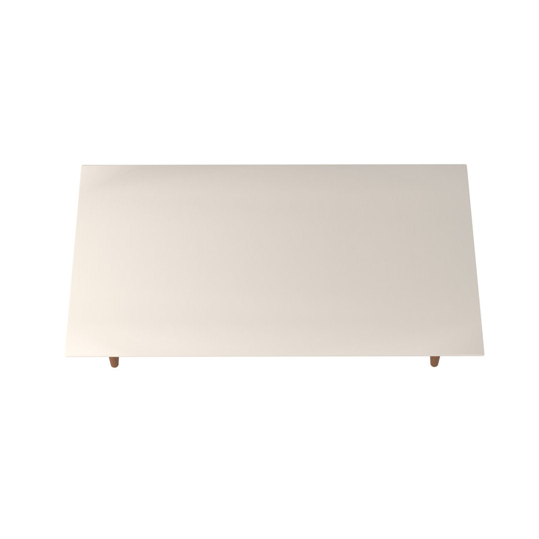 Michaelson 4 Legs Coffee Table Wade Logan® Table Top Color: Off White