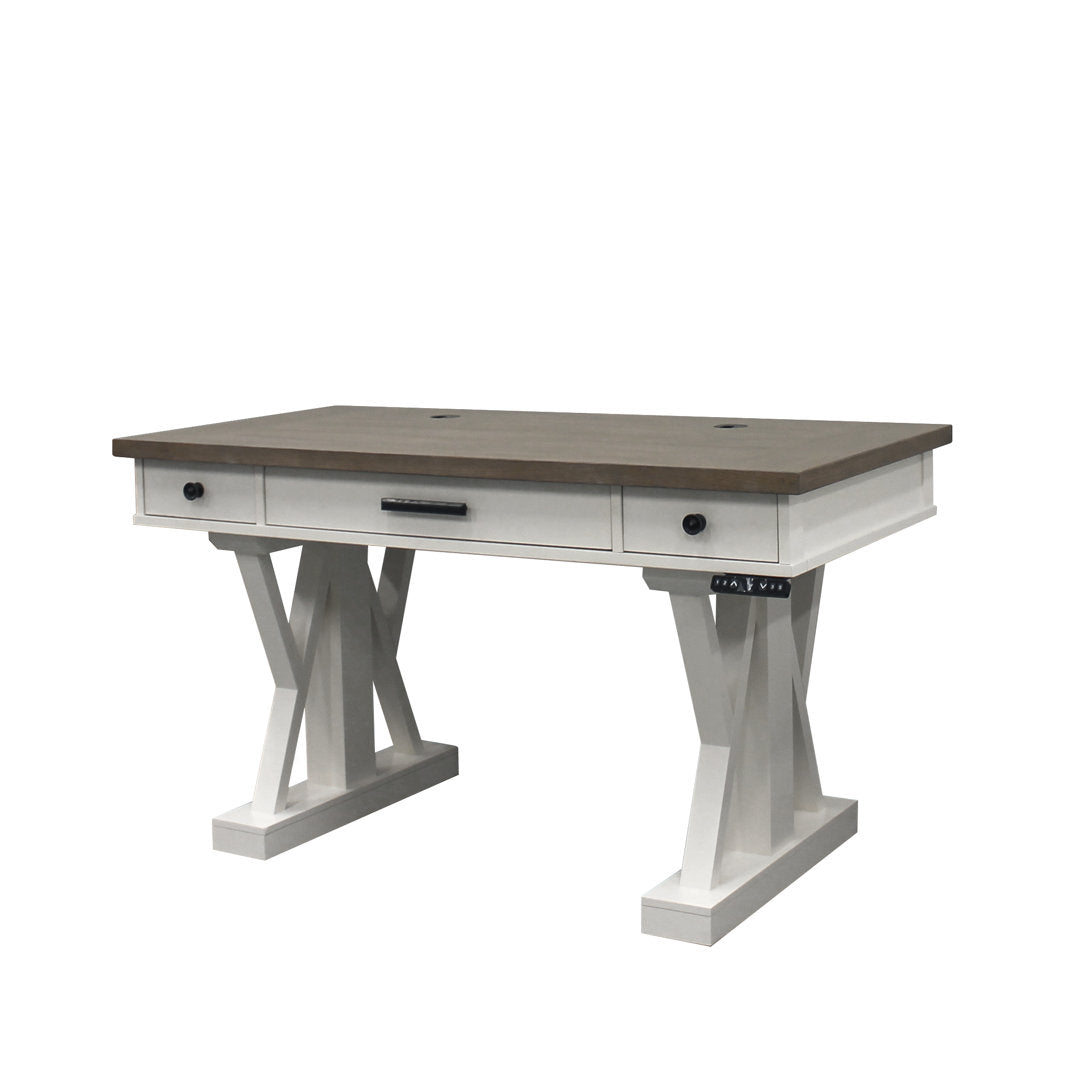 Kelsie-Mae Height Adjustable Desk Latitude Run® Finish: Beige