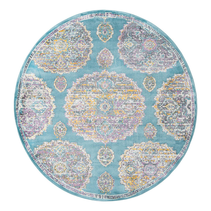 Paragon Rug_Blue Rugs.com Rug Size: Round 5'5"