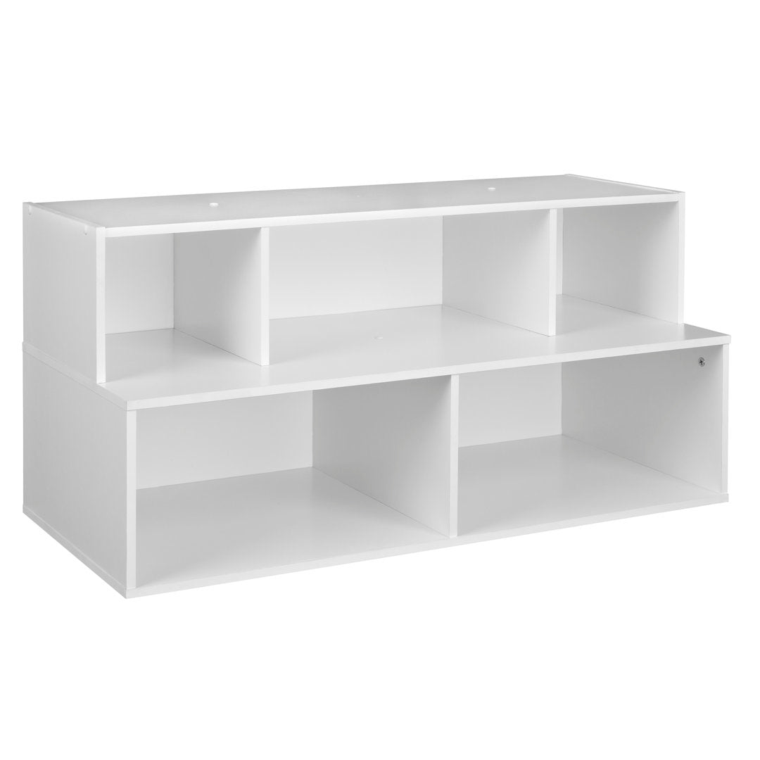 10 Pair Stackable Shoe Rack ClosetMaid Finish: White