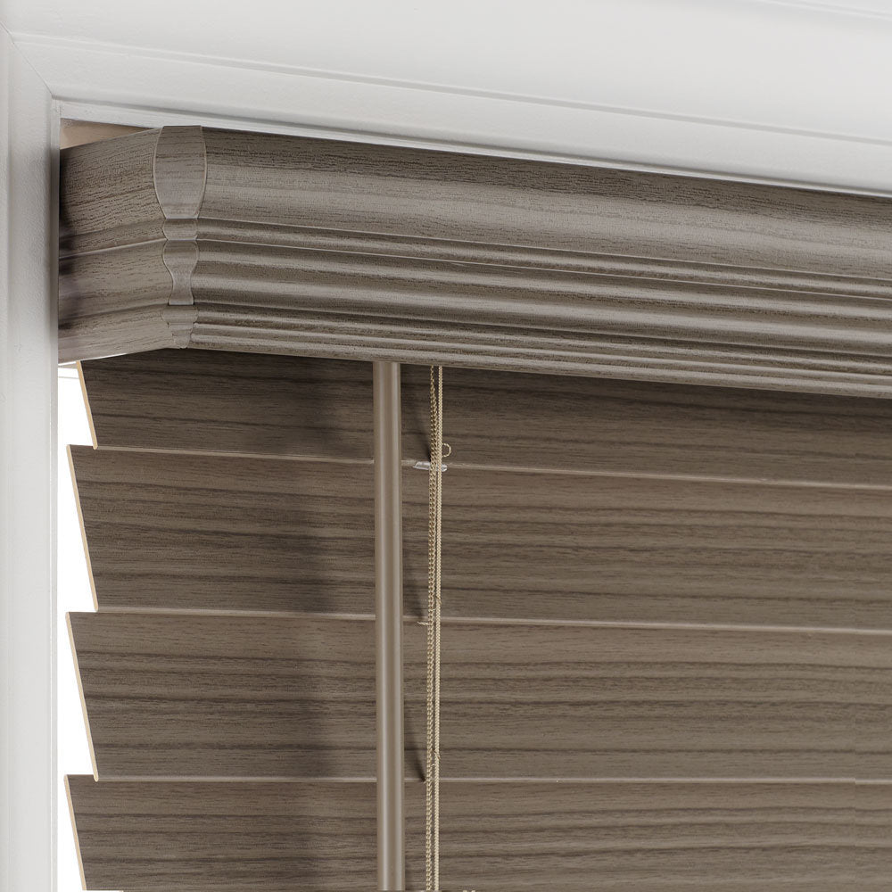 2.5 " Room Darkening Cordless Faux Wood Blind Symple Stuff Color/Finish: Seal Gray Length: 72", Width: 26.5"