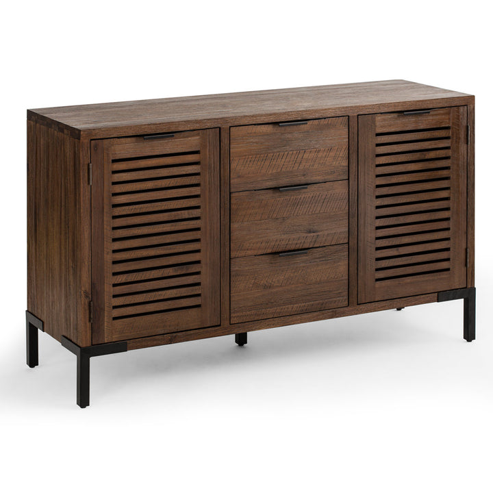 Miller 55'' Solid Wood Sideboard, Brown Sideboard Millwood Pines