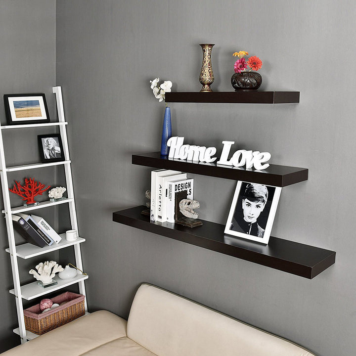 Bovina Floating Shelf Winston Porter Size: 2" H x 24" W x 9.25" D Finish: Walnut
