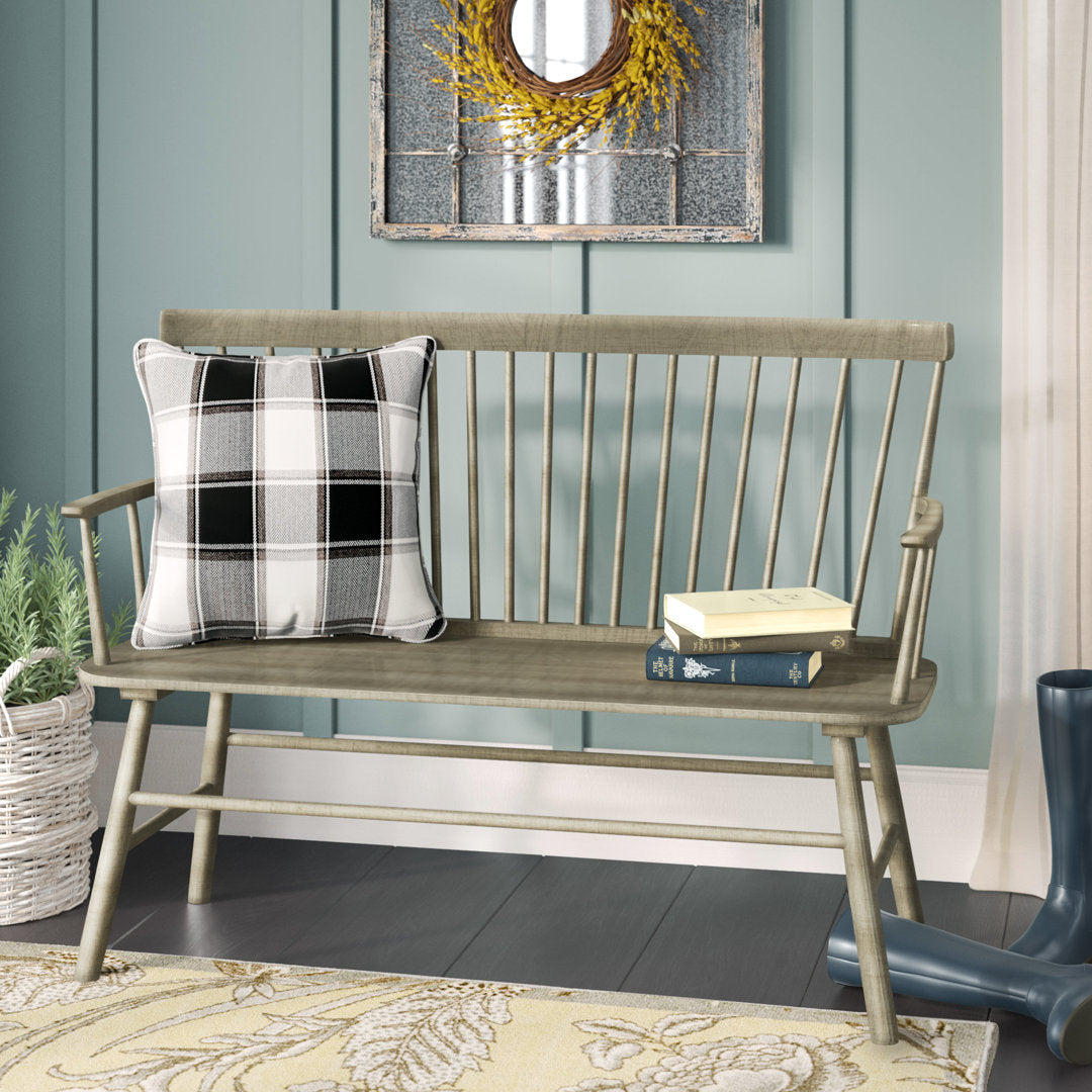 Karlovy Wood Bench Dovecove Color: Gray