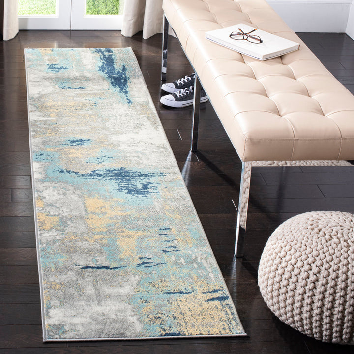 Genessys Performance Abstract Rug 17 Stories Rug Size: Runner 2' x 10'