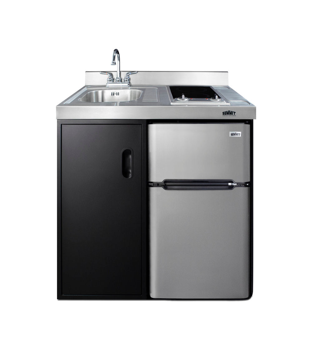 All-in-One Kitchenette 3.2 cu. ft. Freestanding Mini Fridge with Freezer Summit Appliance