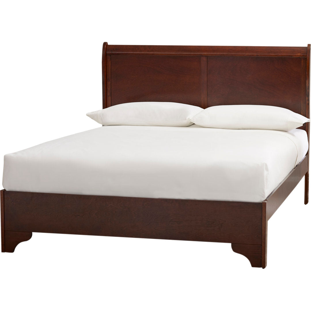 Varnamtown West Haven Low Footboard Sleigh Bed, Cappuccino Lark Manor™ Size: Queen