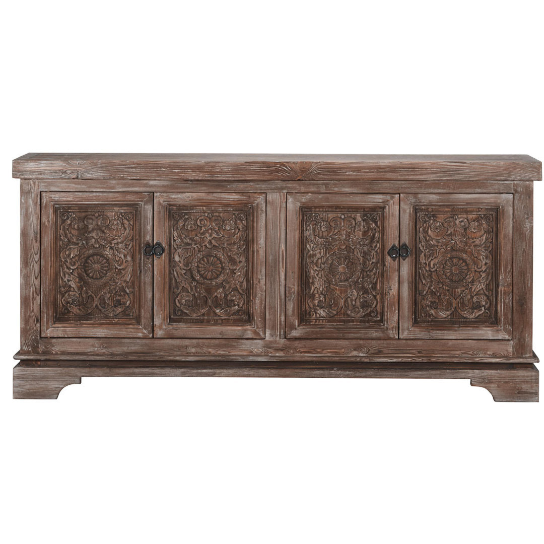 Aliana 82" Wide Pine Wood Sideboard Langley Street®