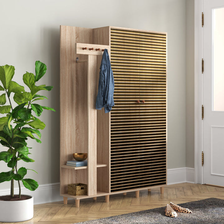 Adia Hall Tree with Shoe Storage East Urban Home