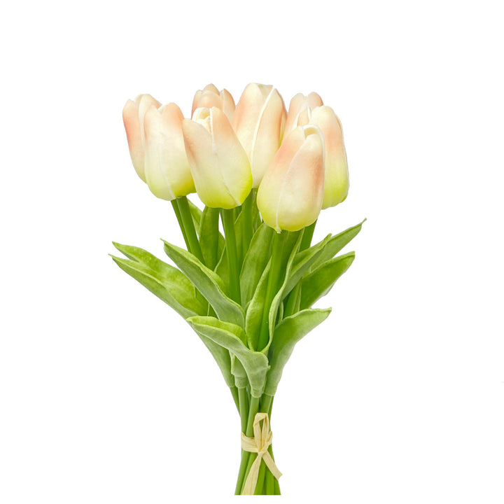 Real Touch Tulip Floral Arrangement Primrue Flower Color: Blush