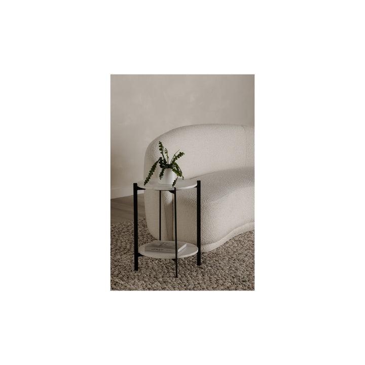 Blanche Marble Top End Table with Storage AllModern
