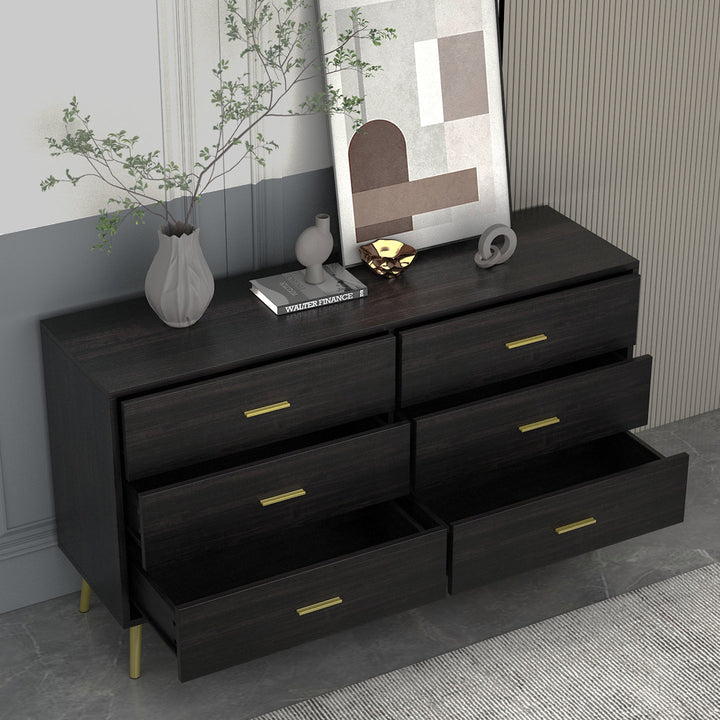 Hoschton 6 Drawer 47.2'' W Double Dresser Willa Arlo™ Interiors Color: Espresso