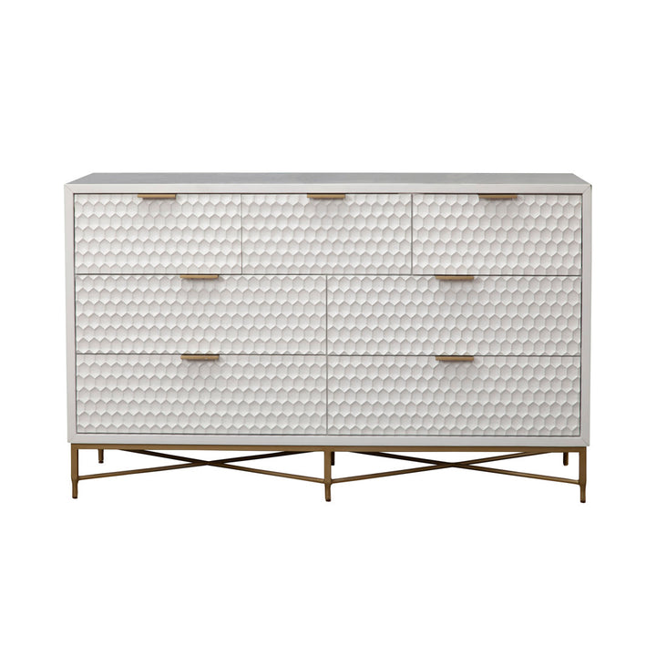 Capra 7 Drawer 56" W Double Dresser AllModern Color: White