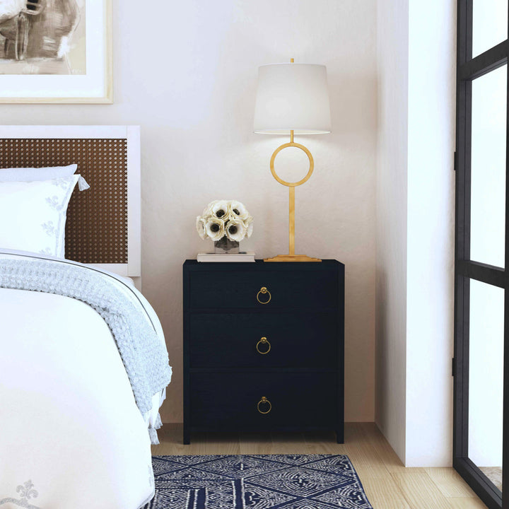 Elin 3 - Drawer Nightstand Joss & Main Color: Navy Blue