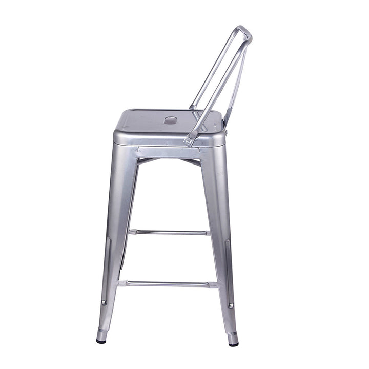 24" Counter Stool 17 Stories Color: Silver