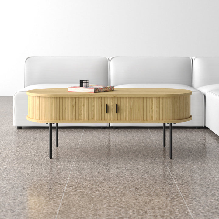 Iris Coffee Table AllModern Color: Natural Oak