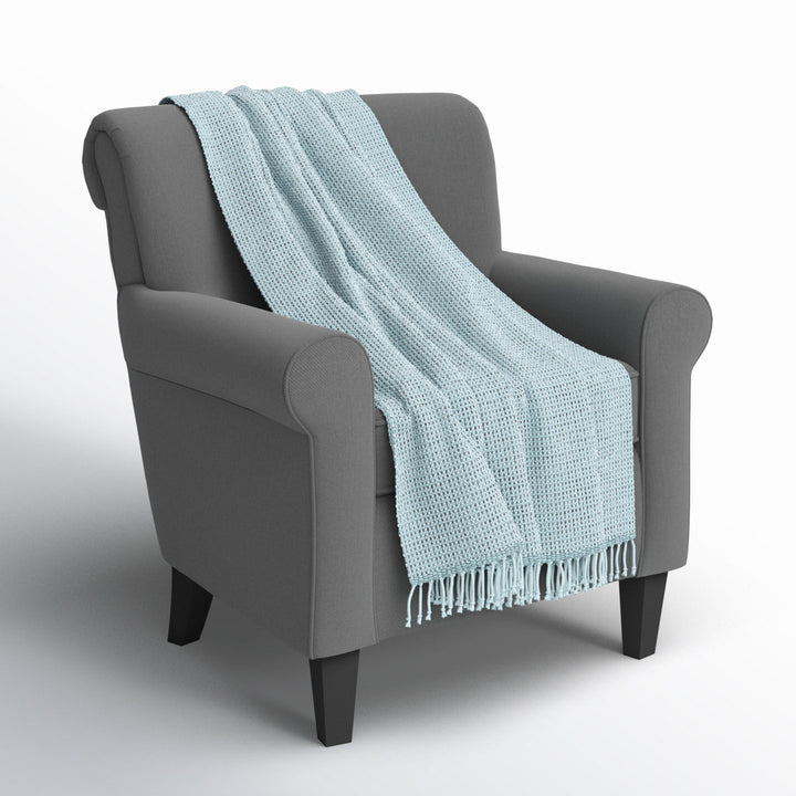 Duien Cotton Throw Birch Lane™ Color: Blue