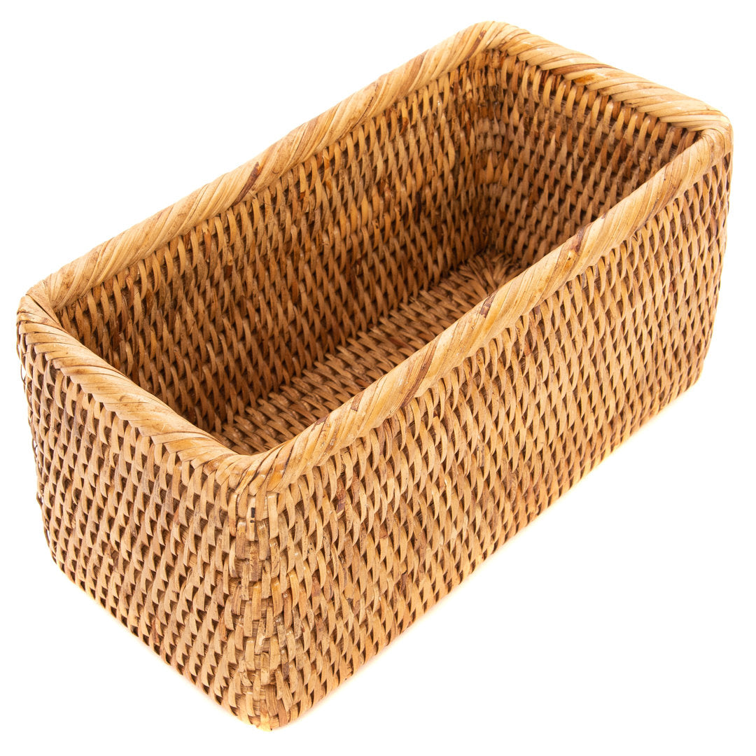 Albina Petite Rattan Basket Birch Lane™ Color: Honey Brown
