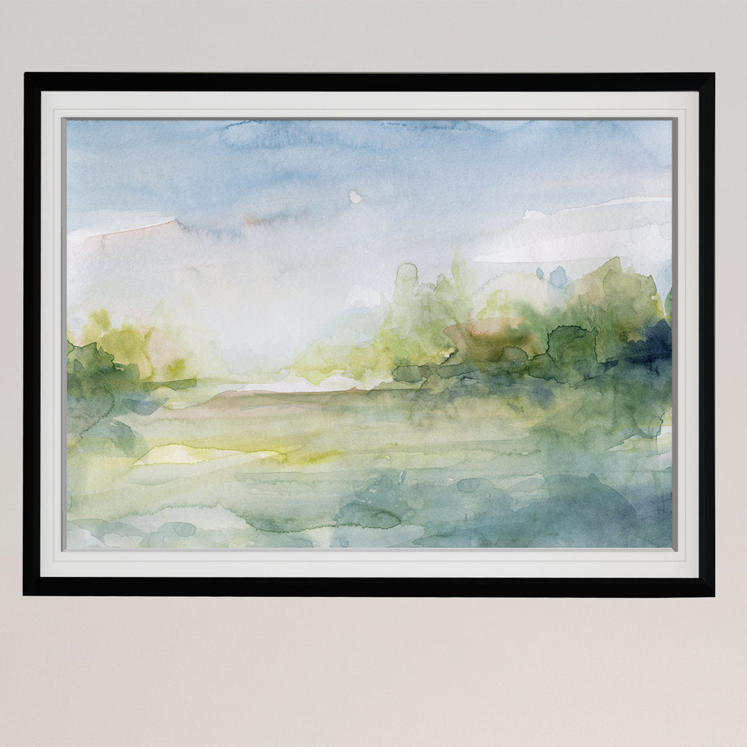 Clear Day - Picture Frame Print on Canvas Winston Porter Size: 30" H x 40" W x 1.5" D Format: Black Framed