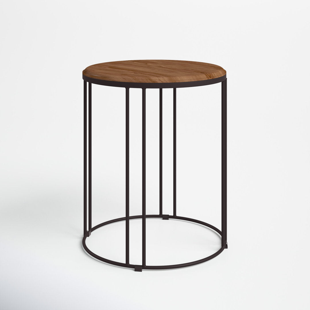 Abraxas Solid Wood Frame End Table Sand & Stable™