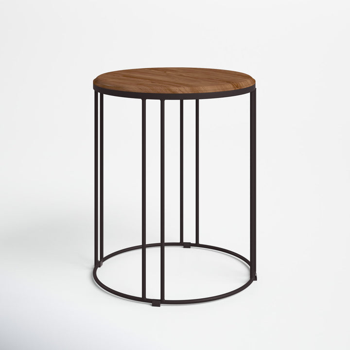 Abraxas Solid Wood Frame End Table Sand & Stable™