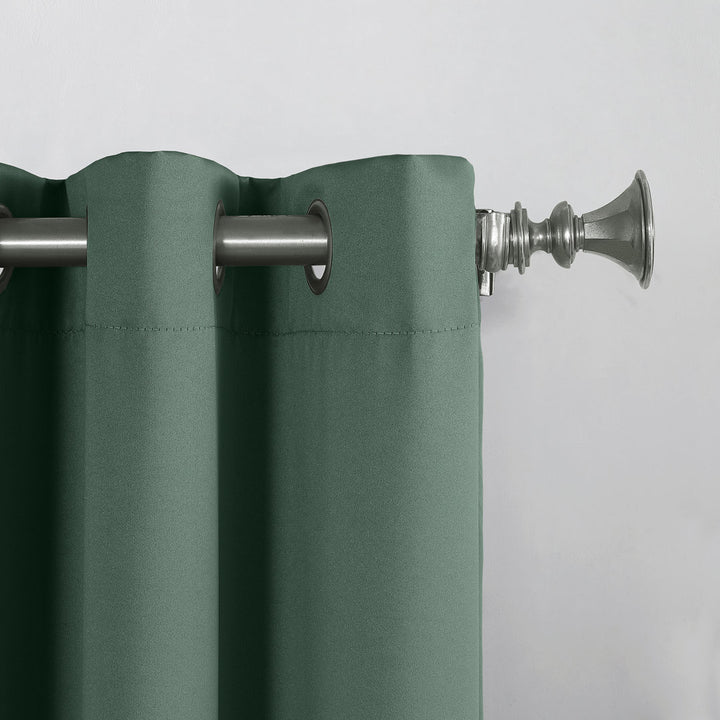 Wayfair Basics Room Darkening Grommet Curtain Panel Wayfair Basics® Curtain Color: Everglade Size per Panel: 54" W x 84" L