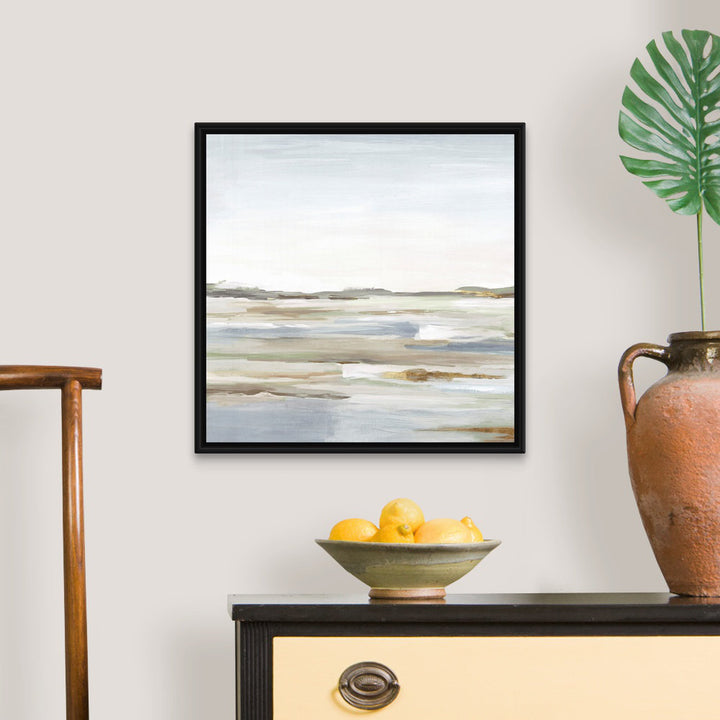 Vastness II by Eva Watts - Painting Print Wade Logan® Size: 22" H x 22" W x 1.75" D Format: Black Framed Canvas