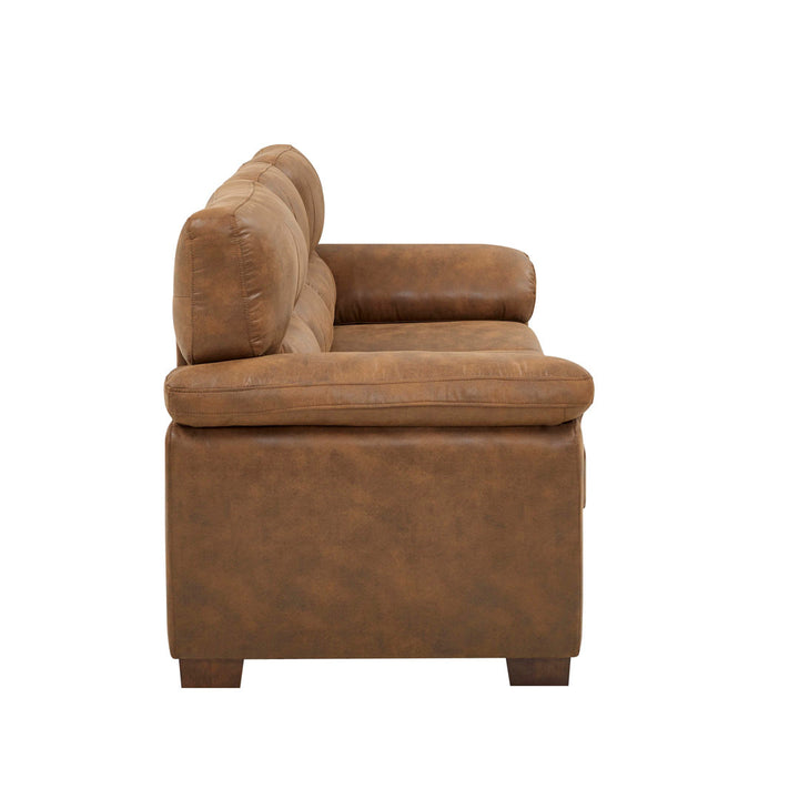 81'' Wide Rolled Arm Sofa Latitude Run® Upholstery Color: Light Brown