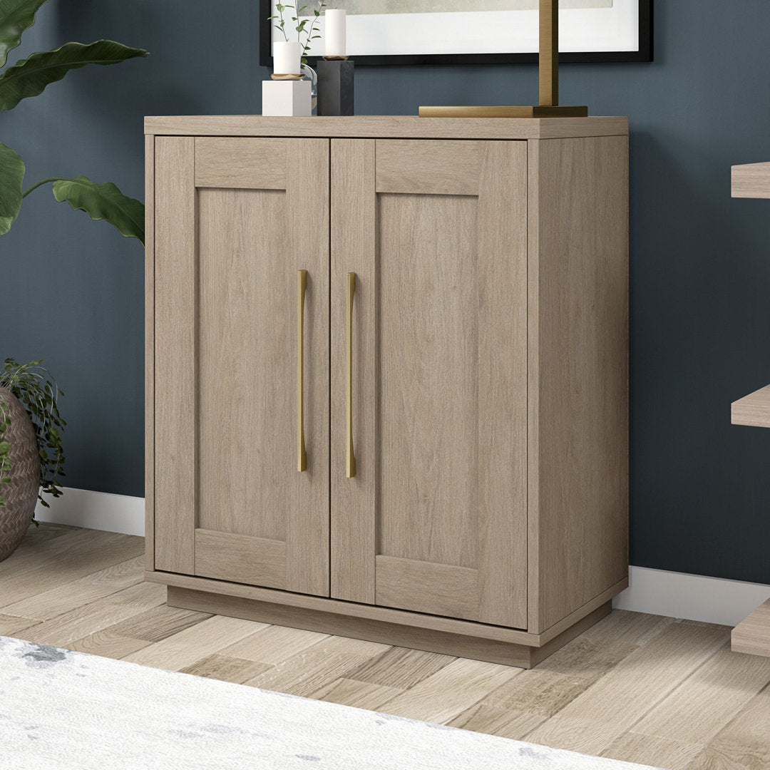 Tillman Accent Cabinet Wade Logan® Color: Antiqued Gray Oak