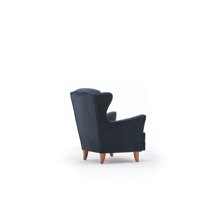 Glisson 31.5" W Polyester Wingback Chair East Urban Home Fabric: Black 100% Polyseter