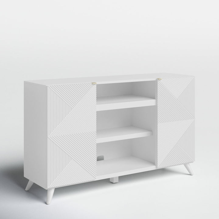 Baldewijn TV Stand for TVs up to 65" Wade Logan® Color: White