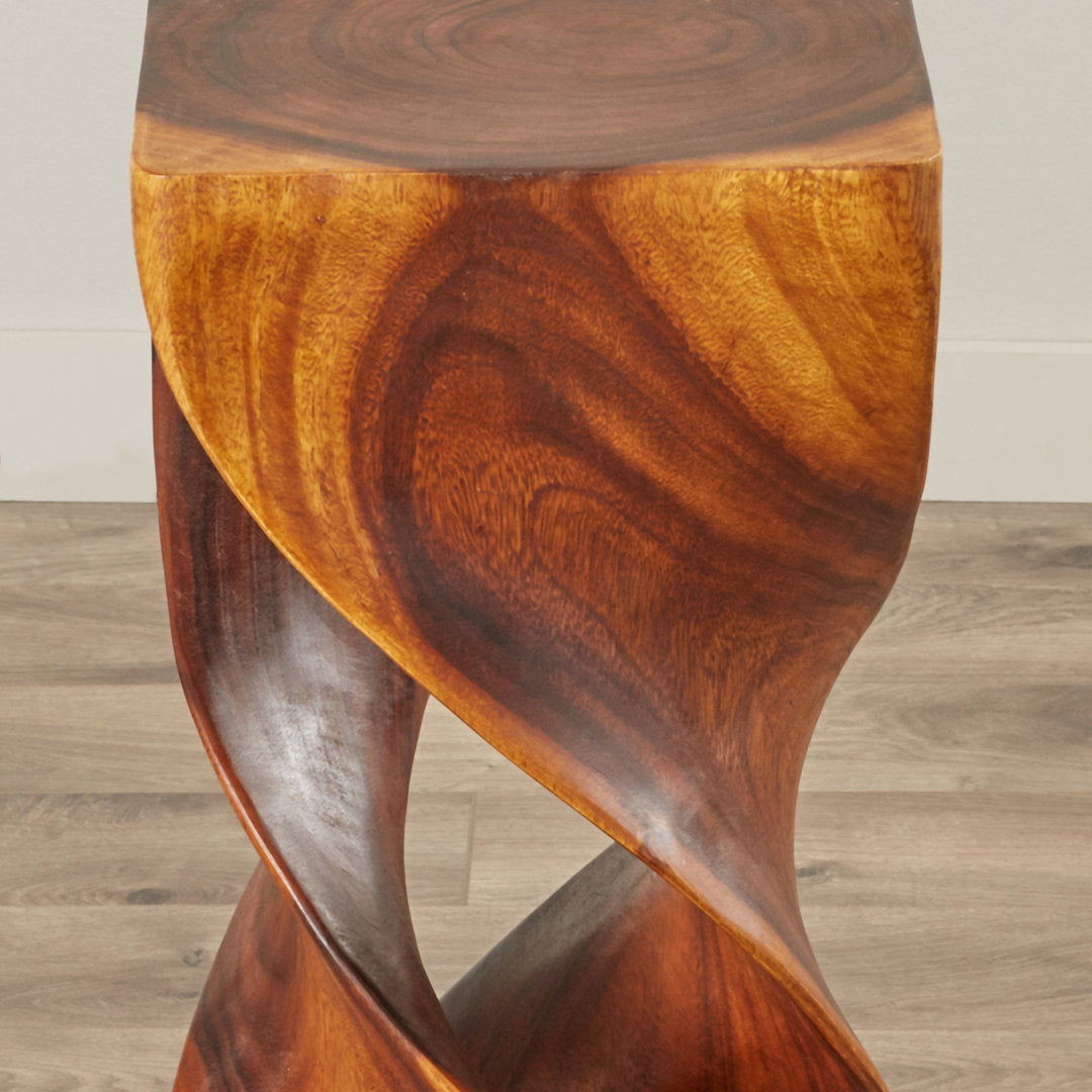 Lovejoy Solid Wood Abstract End Table The Twillery Co.® Color: Walnut