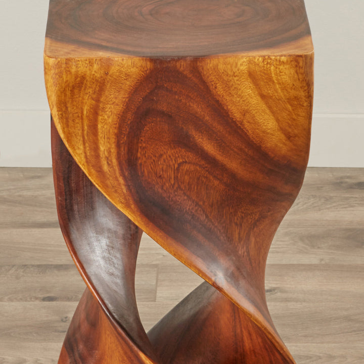 Lovejoy Solid Wood Abstract End Table The Twillery Co.® Color: Walnut