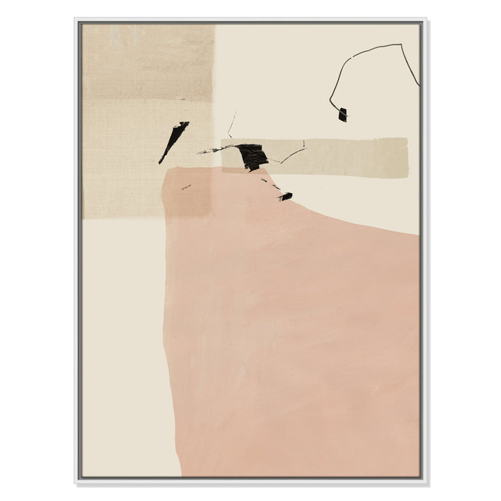 Soft Tempo - Floater Frame Painting on Canvas Joss & Main Frame Color: White Framed Size: 41.5" H x 31.5" W