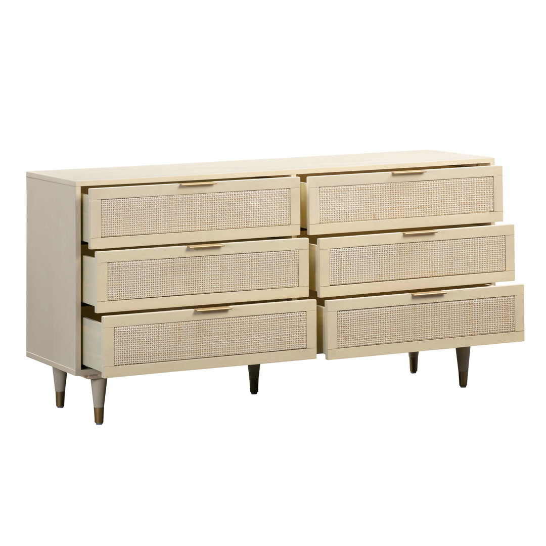 Bri Bedroom Dresser Joss & Main Color: Buttermilk