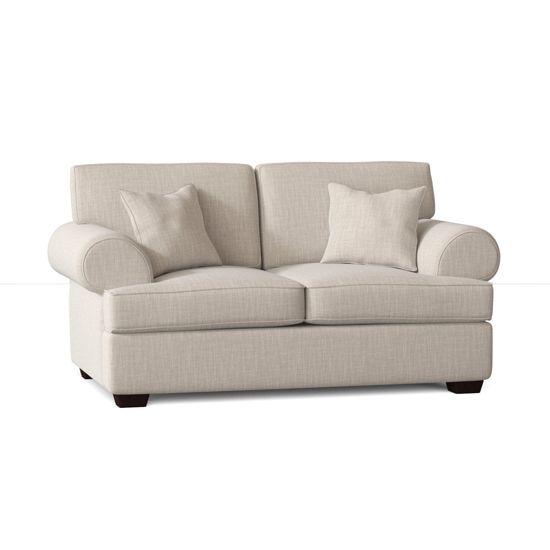 67" Recessed Arm Loveseat Birch Lane™ Fabric: Conversation Ivory Basketweave